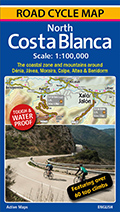 North Costa Blanca Cycle Map Front Cover