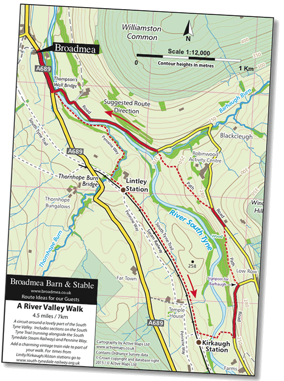 Site Centred walking map